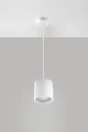 Lampa wisząca Sollux ORBIS 1 biała 1xGU10 wys.110cm