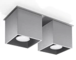 Plafon Sollux QUAD 2 Szary