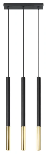 Lampa wisząca MOZAICA 3L czarna/złota 3xG9 wys.90cm