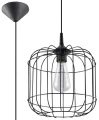 Lampa wisząca Sollux CELTA czarna 1xE27 wys.95cm