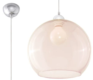 Lampa wisząca Sollux BALL szampańska E27 wys.120cm