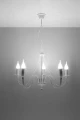 Lampa wisząca Sollux MINERWA 5 biała E14 wys.80cm