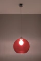 Lampa wisząca BALL czerwona E27 wys.120cm