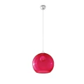 Lampa wisząca BALL czerwona E27 wys.120cm