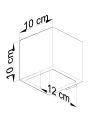 Kinkiet Sollux QUAD Beton