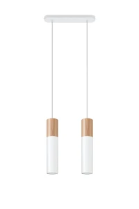 Lampa wisząca Sollux PABLO 2 biała GU10 wys.90cm