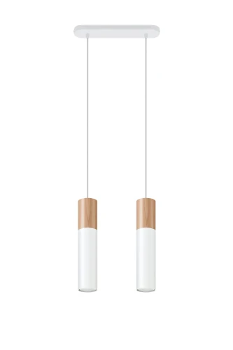 Lampa wisząca Sollux PABLO 2 biała GU10 wys.90cm