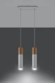 Lampa wisząca Sollux PABLO 2 biała GU10 wys.90cm