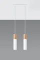 Lampa wisząca Sollux PABLO 2 biała GU10 wys.90cm