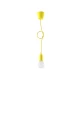 Lampa wisząca DIEGO 1 żółta E27 wys.90cm