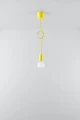 Lampa wisząca DIEGO 1 żółta E27 wys.90cm