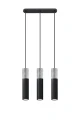 Lampa wisząca Sollux BORGIO 3 czarna GU10 wys.90cm