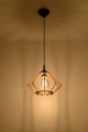 Lampa wisząca Sollux POMPELMO naturalne drewno E27 wys.90cm