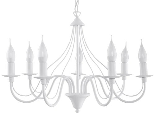 Lampa wisząca Sollux MINERWA 7 biała E14 wys.80cm