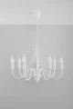 Lampa wisząca Sollux MINERWA 7 biała E14 wys.80cm