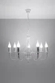 Lampa wisząca Sollux MINERWA 7 biała E14 wys.80cm