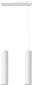 Lampa wisząca Sollux LAGOS 2 biała GU10 wys.90cm