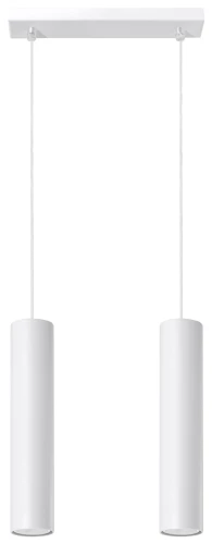 Lampa wisząca LAGOS 2 biała GU10 wys.90cm