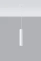 Lampa wisząca LAGOS 1 biała GU10 wys.100cm