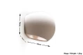 Kinkiet Sollux Ceramiczny GLOBE