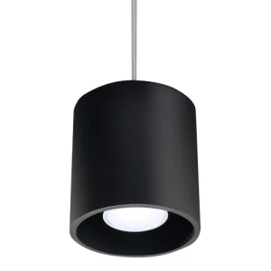 Lampa wisząca Sollux ORBIS 1 czarna 1xGU10 wys.110cm