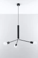 Lampa wisząca Sollux DUOMO 3D czarna E27 wys.100cm