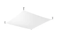Plafon LUNA 2 biały T5,T8/G13 szer.105cm