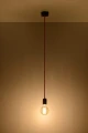 Lampa wisząca Sollux EDISON czarna E27 wys.106cm
