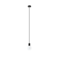 Lampa wisząca Sollux EDISON czarna E27 wys.106cm