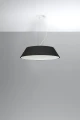 Lampa wisząca Sollux VEGA 60 czarna E27 wys.105cm