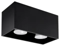 Plafon Sollux QUAD MAXI Czarny