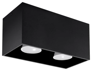 Plafon Sollux QUAD MAXI Czarny