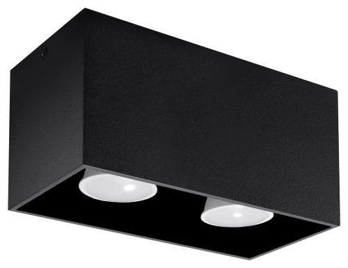 Plafon Sollux QUAD MAXI Czarny
