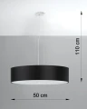 Lampa wisząca SKALA 50 czarna 5xE27 wys.102cm