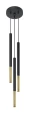 Lampa wisząca MOZAICA 3P czarna/złota 3xG9 wys.90cm