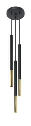 Lampa wisząca MOZAICA 3P czarna/złota 3xG9 wys.90cm