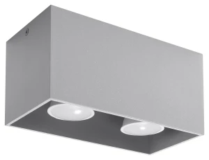 Plafon Sollux QUAD MAXI Szary