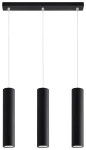 Lampa wisząca Sollux LAGOS 3 czarna GU10 wys.90cm