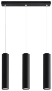 Lampa wisząca Sollux LAGOS 3 czarna GU10 wys.90cm