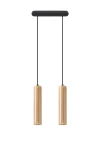 Lampa wisząca Sollux LINO 2 drewniana GU10 wys.90cm