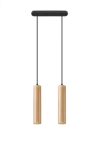 Lampa wisząca Sollux LINO 2 drewniana GU10 wys.90cm