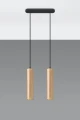 Lampa wisząca LINO 2 czarna GU10 wys.90cm