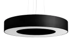 Lampa wisząca Sollux SATURNO SLIM 50 czarna E27 wys.102cm