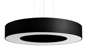 Lampa wisząca Sollux SATURNO SLIM 50 czarna E27 wys.102cm