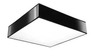 Plafon Sollux HORUS czarny E27 szer.25cm