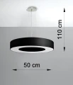 Lampa wisząca SATURNO SLIM 50 czarna E27 wys.102cm
