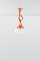 Lampa wisząca DIEGO 5 pomarańczowa E27 wys.90cm