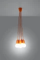 Lampa wisząca DIEGO 5 pomarańczowa E27 wys.90cm