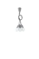 Lampa wisząca Sollux DIEGO 5 szara E27 wys.90cm