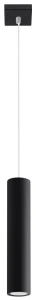 Lampa wisząca Sollux LAGOS 1 czarna GU10 wys.100cm